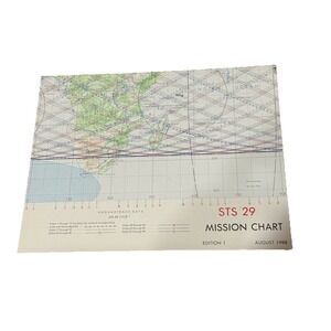 STS-29 Mission Chart NASA Space Shuttle Mission Chart